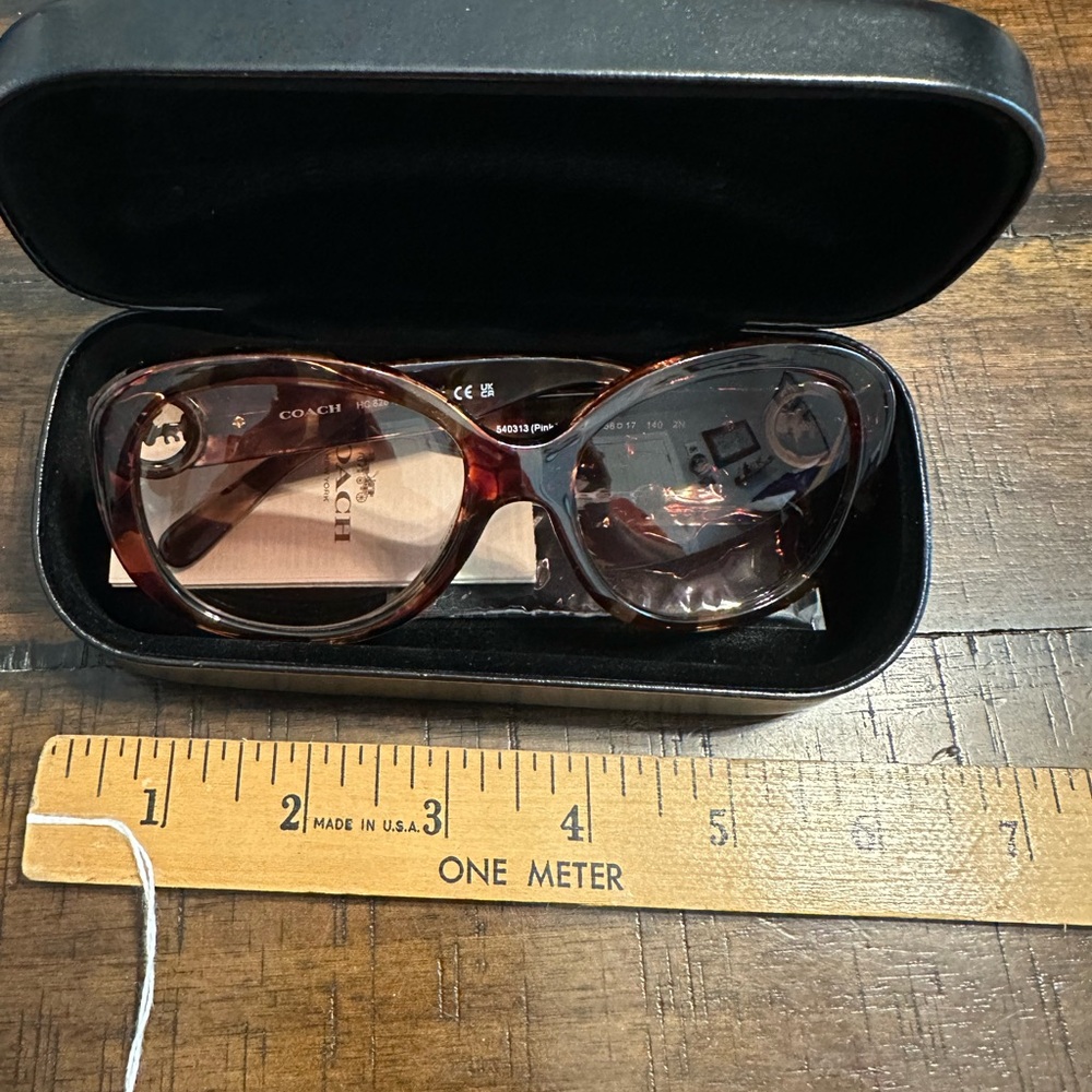 Coach Women's 540313 Pink Tortoise Sunglasses